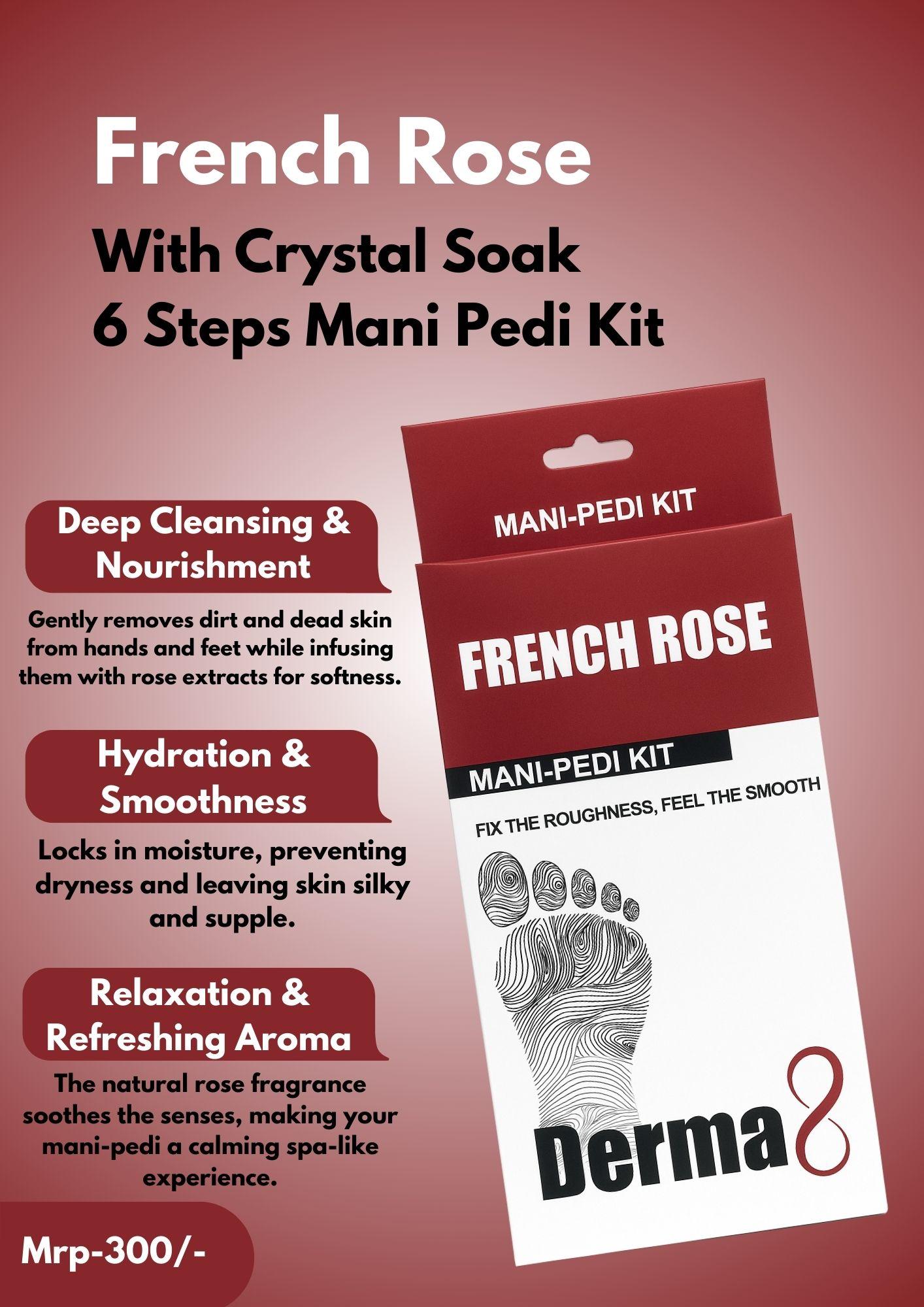 FRENCH ROSE MANI-PEDI KIT- 6 STEPS