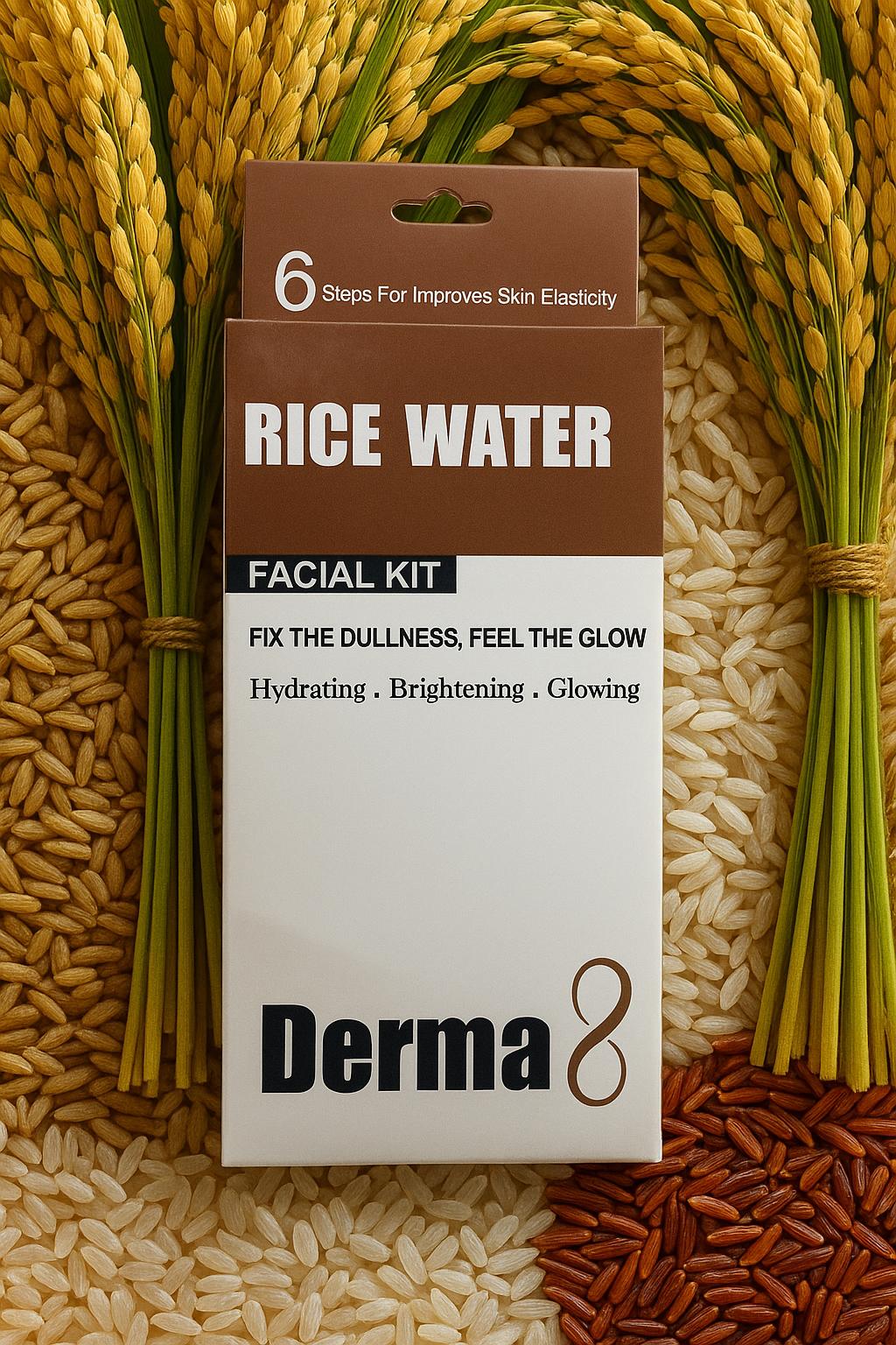 RICE WATER 6 STEP'S FACIL KIT – Derma8