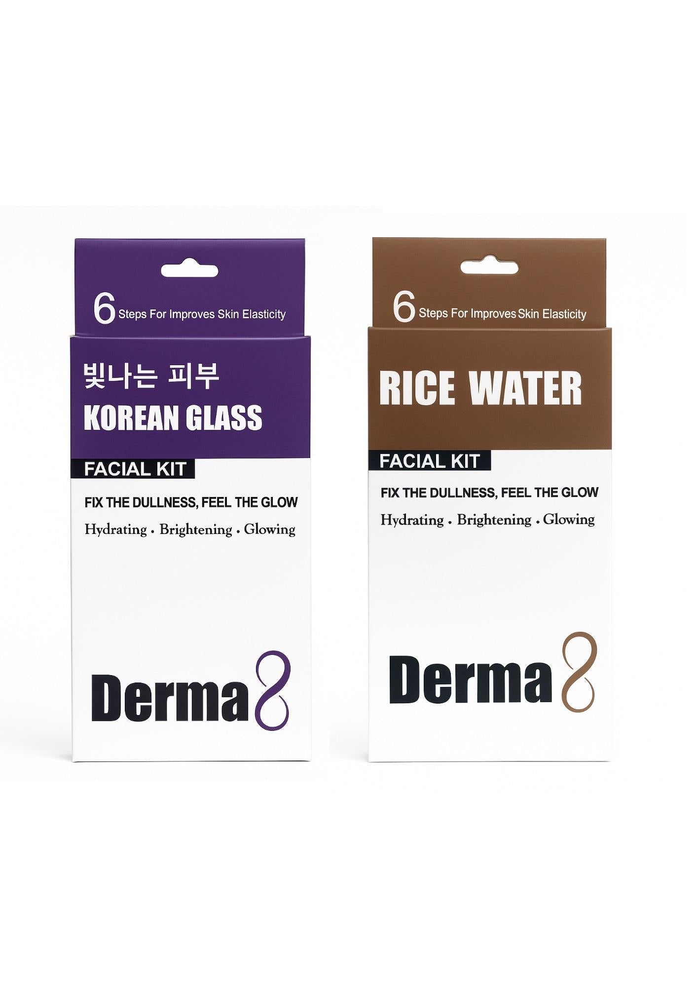 KORAN GLASS FAICAL KIT + RICE WATER FACIAL KIT