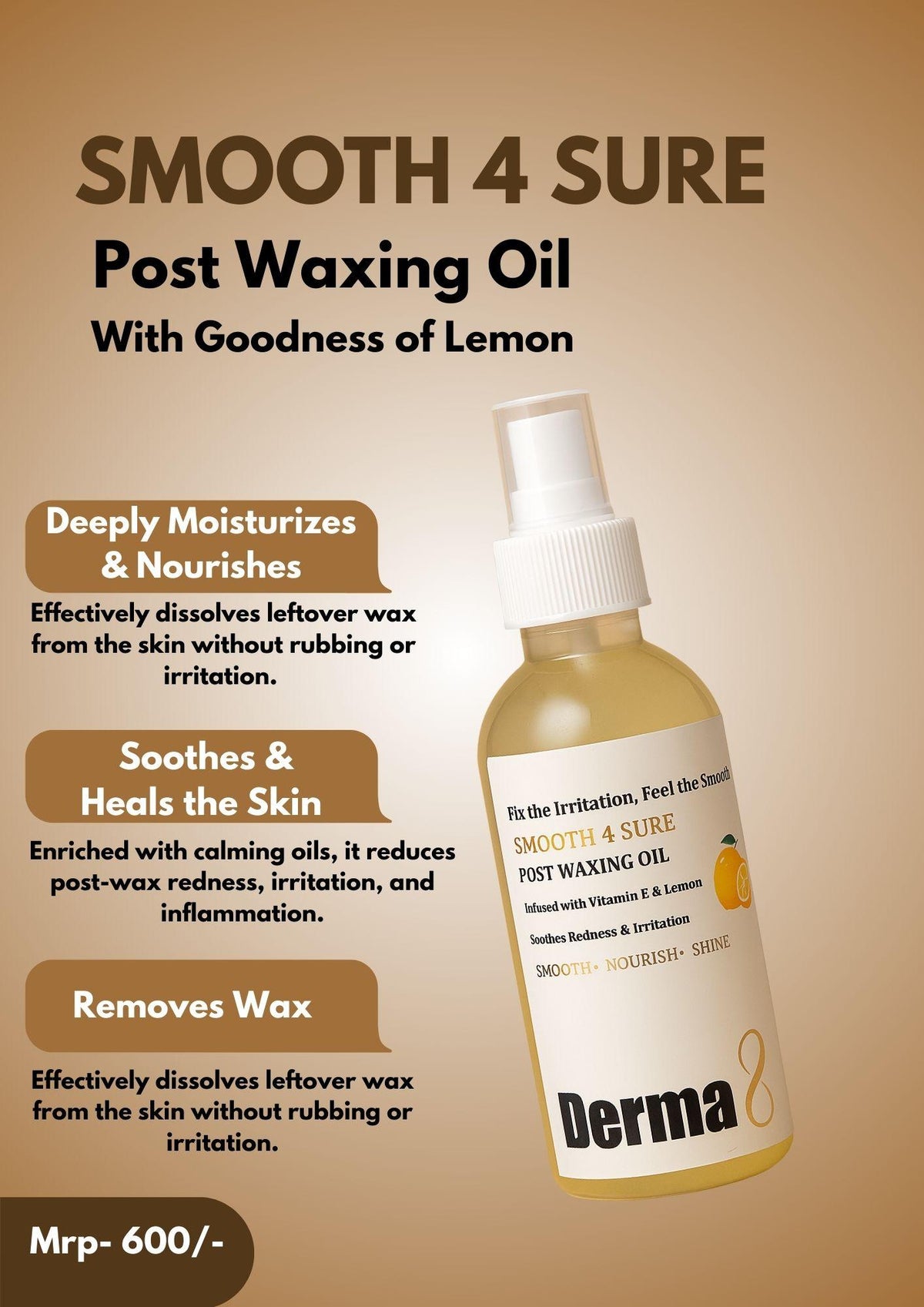 SMOOTH 4 SURE POST WAXING OIL